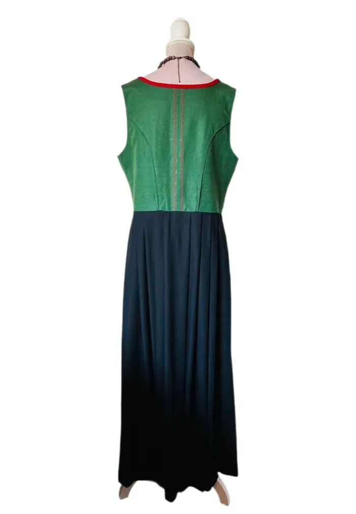 🌿💐Robe vintage traditionnelle Dirndl XL/42 cottagecore Oktoberfest Trachten Austrian long dress💐🌿 - photo numéro 16