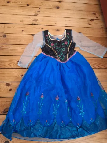 Magnifique robe esla anna reine des neiges costume deguisement