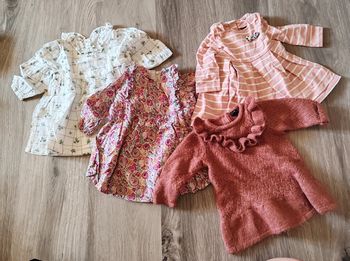 Lot de 4 robes - 6 mois