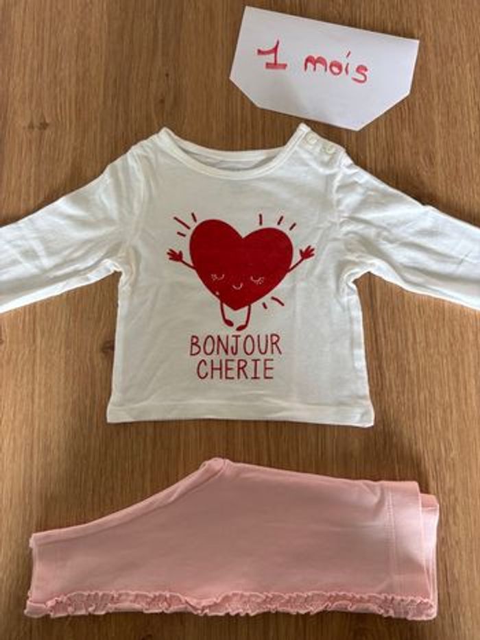 Ensemble chaud bébé fille 1 mois - photo numéro 4