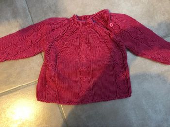 Pull grosse maille fille 6 mois