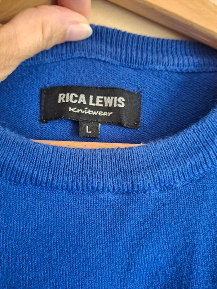 Pull homme bleu roi Rica Lewis L tbe - photo numéro 3