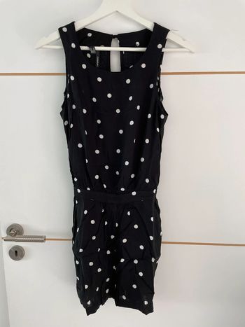 Combishort noire à pois blancs XS Mango