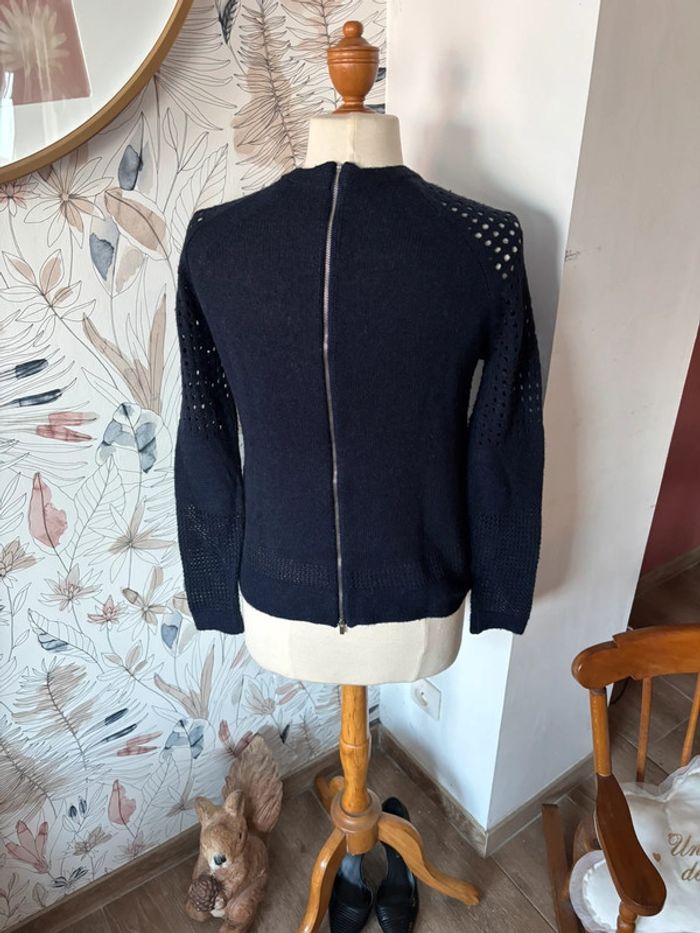 💙 Pull ajouré bleu marine - The Kooples - Taille 1 - photo numéro 7