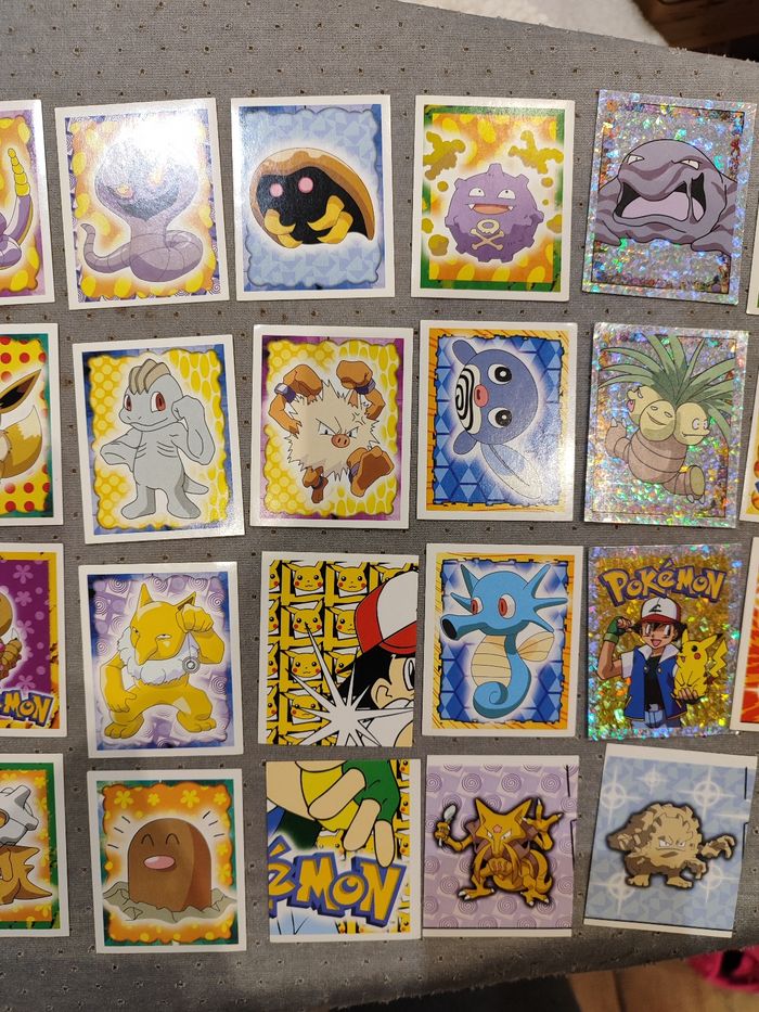 Lot pokémon autocollant merlin 1999 - photo numéro 2