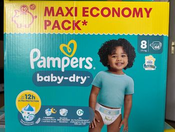 Pampers baby dry taille 8