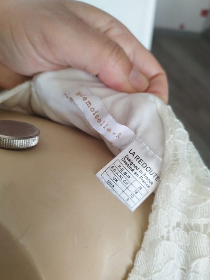 Robe dentelle blanche taille 38 - photo numéro 6