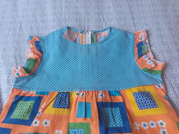 Robe trapèze mini originale années 70 - photo numéro 2