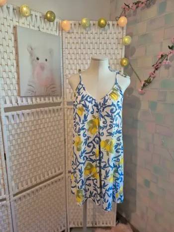 💕Jolie Robe d'été femme T38 /40(M) Esmara - Imprimé citrons💕