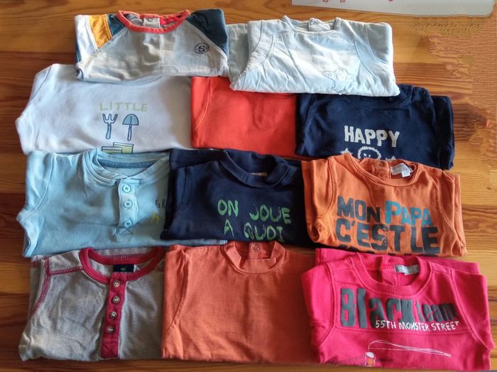 Lot de 11 hauts manches longues