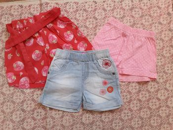 Lots de 3 shorts 12 mois