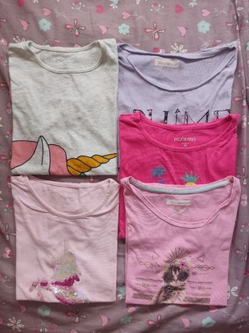 Lot 5 tee shirts manches courtes