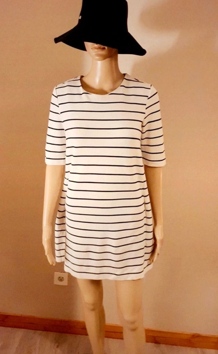 T.S-36 > Robe marinière H&M noir et blanc