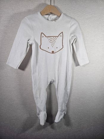 Pyjama velours renard orchestra 18 mois