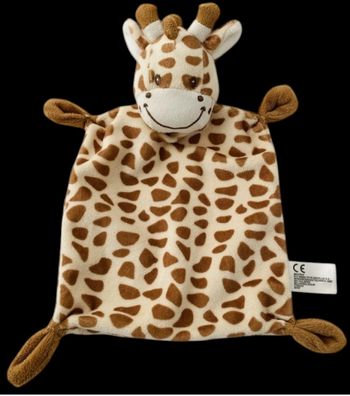 ❤️   Peluche Doudou Plat Girafe Simba Toys Nicotoy Beige Marron