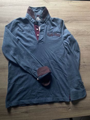 Polo Bleu Serge Blanco homme – Taille XS – Très bon état