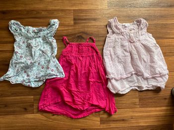 Lot hauts d’été fille