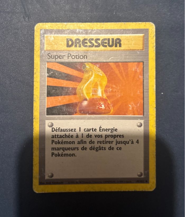 Carte Pokémon Wizards Super Potion 90/102 Set de base
