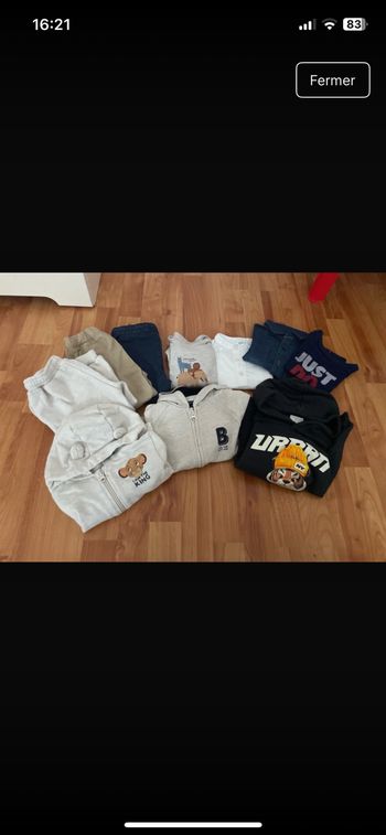 Lot vêtements garçons