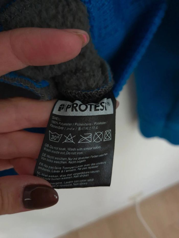Gros sweat zippé Protest taille 16 ans bleu - photo numéro 10