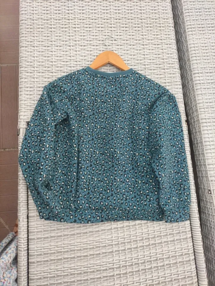 Sweat shirt vert leopard - photo numéro 4