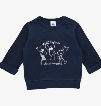 Sweatshirt 6 mois en coton Petit Bateau