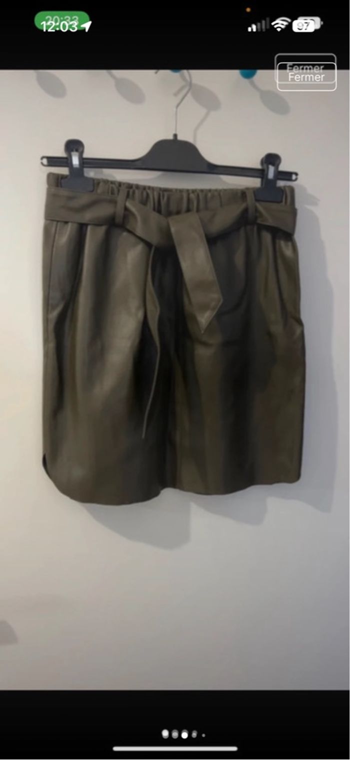 Jupe simili Kaki Kiabi - photo numéro 3