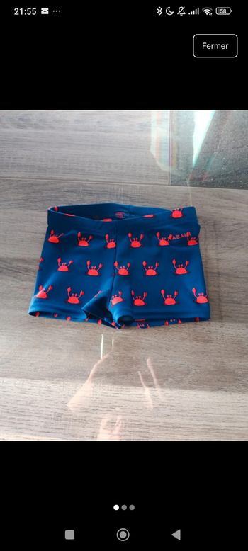 Short maillot de bain 12 mois