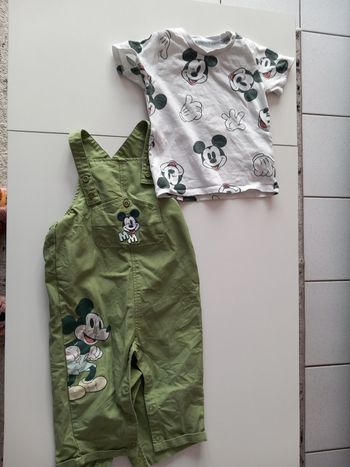 Ensemble salopette Mickey