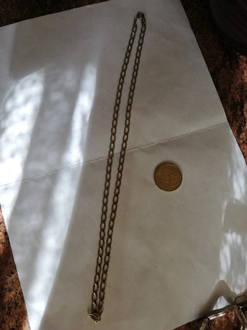 Joli collier chaine mixte vintage