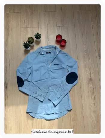 Chemise bleu ciel Jennyfer