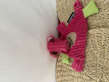 Cochon "Jambonos" LES DEGLINGOS doudou plat rose