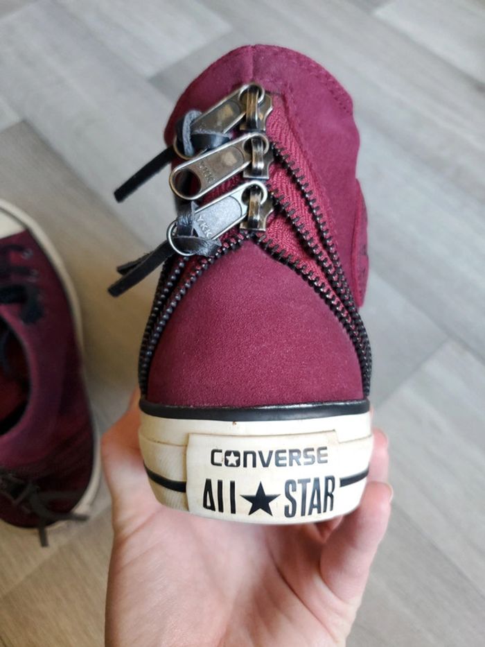 Converse bordeaux et noire P.38.5 - photo numéro 13