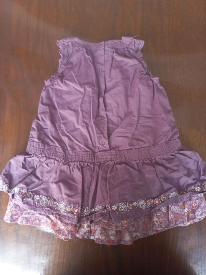 Robe mauve/violet 12 mois mini adelie - photo numéro 2