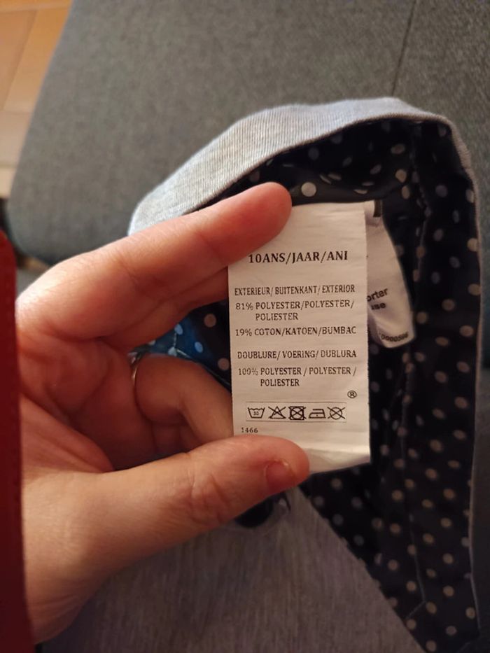 Gilet de costume gris taille 10 ans - photo numéro 4