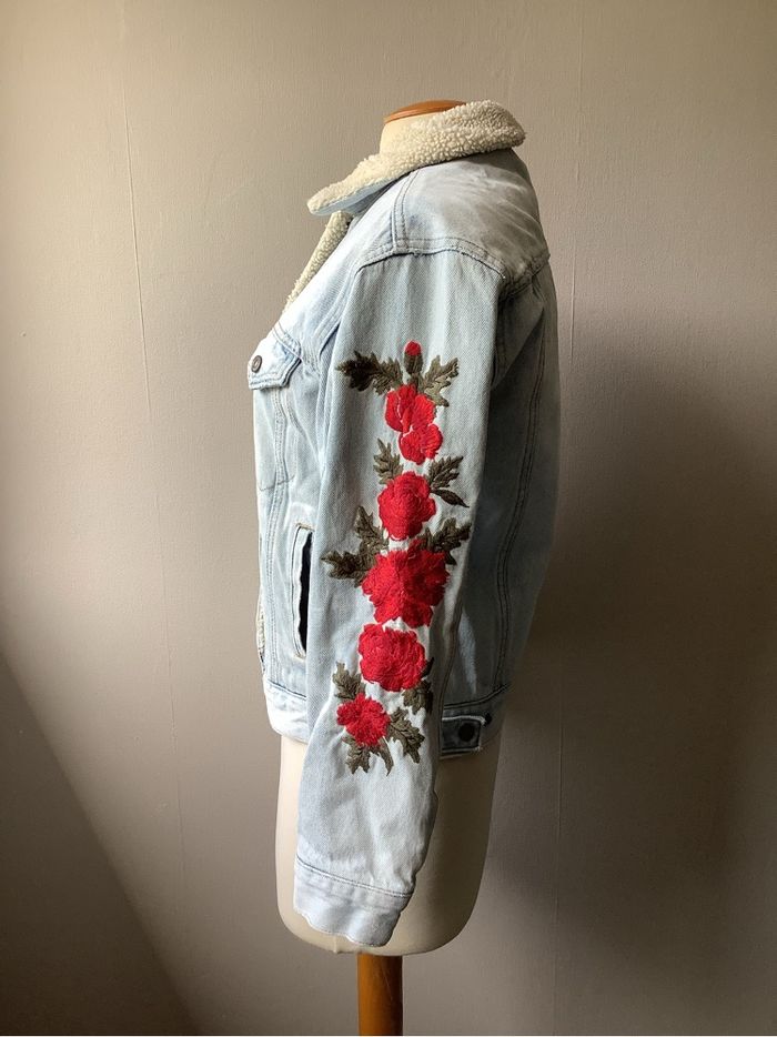 Veste Levi’s Sherpa brodé fleurs - photo numéro 3