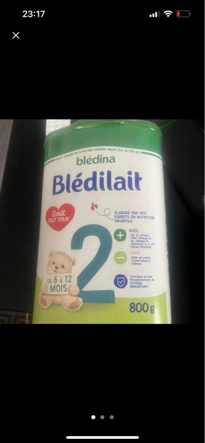 2 boites bledilait 2ème âge