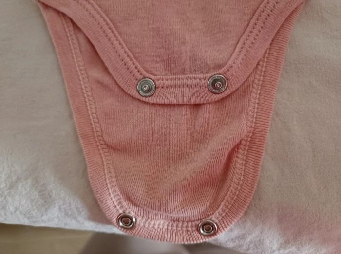 Lot de 5 bodies à manches longues unis pour bébé fille - photo numéro 6