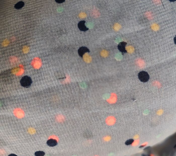 Chemise sans manche imprimé pois, dentelle T 46 - photo numéro 13