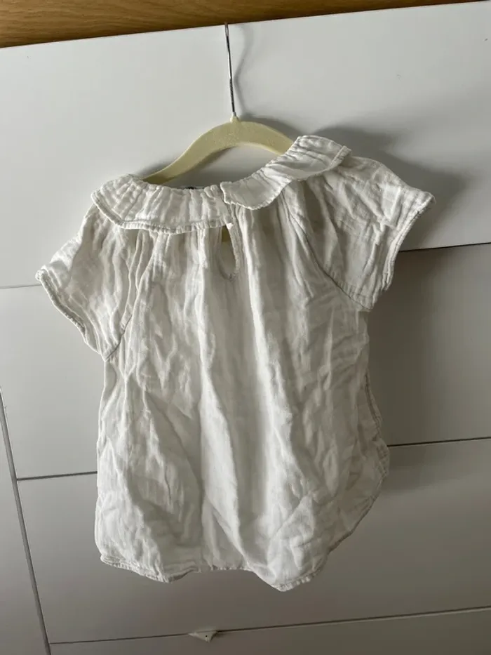 Tee shirt gaze de coton Petit Bateau 5 ans - photo numéro 2