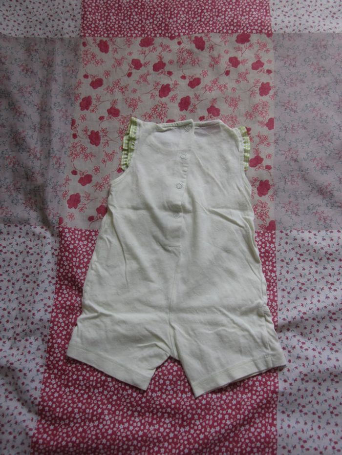 Barboteuse sans manches verte pâle 3 mois - photo numéro 2