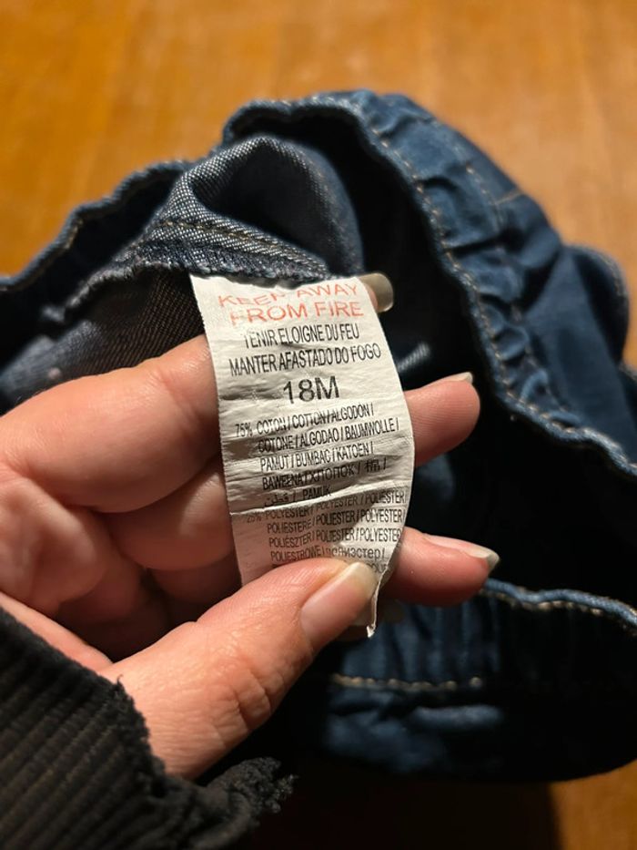 Jean marine poche cœur - photo numéro 2