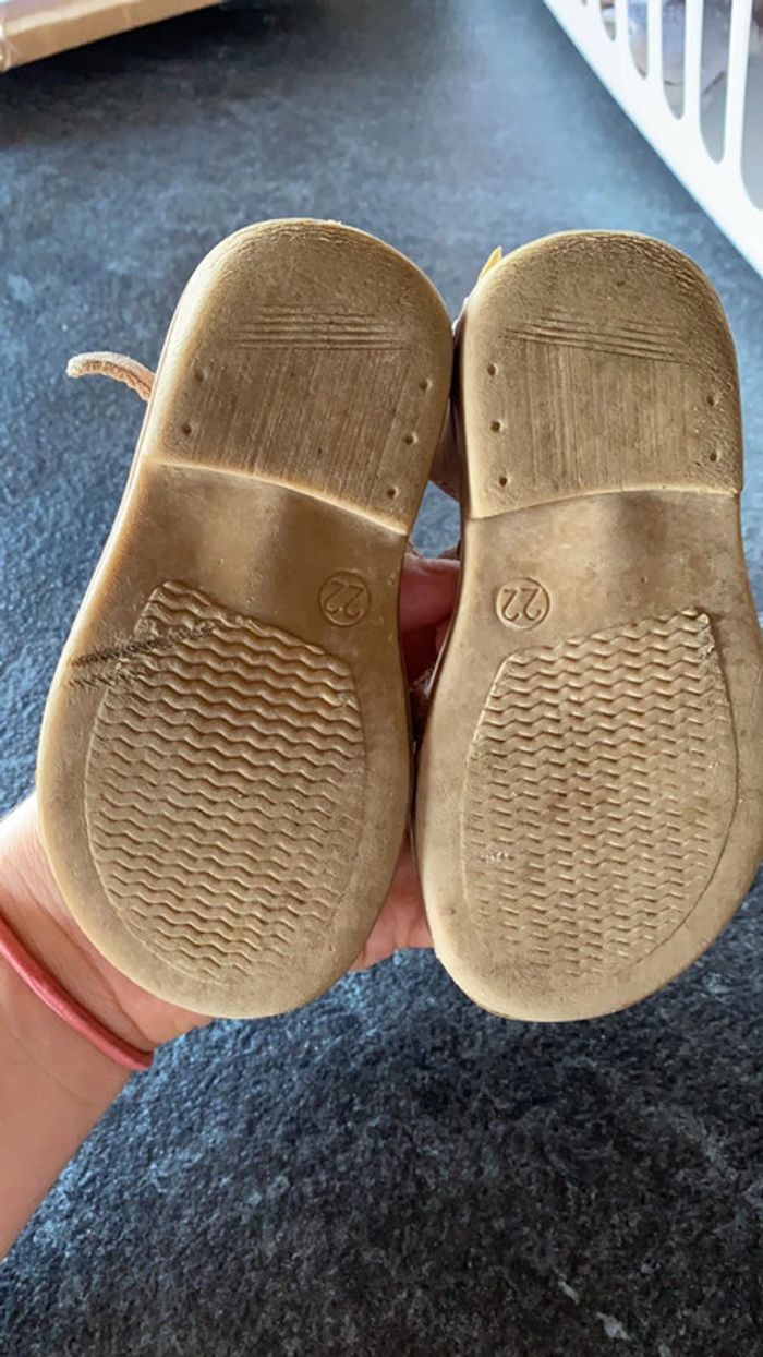 Chaussures filles/ sandales / nu pieds / taille 22 - photo numéro 4