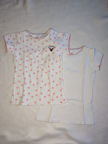 Lot de 2 tshirts MC sous-vêtements Minnie - 4A - Orchestra Disney