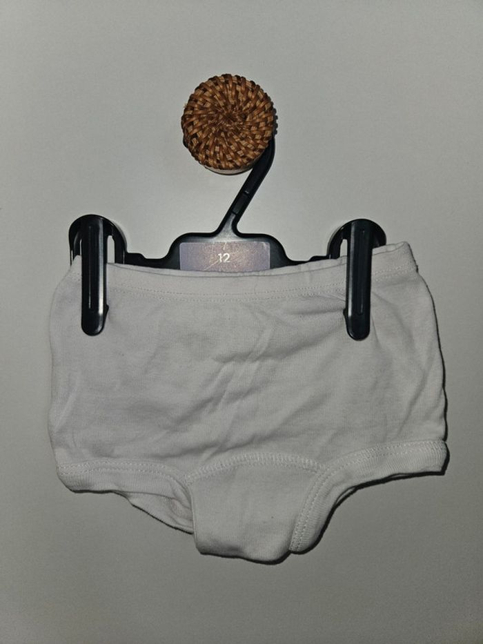 Culotte blanche bébé – Pommette – 12 mois - photo numéro 2