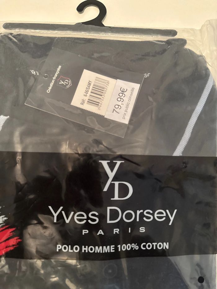 Polo Homme Noir Neuf - Yves Dorsey Paris - Taille L - 100% Coton - photo numéro 3