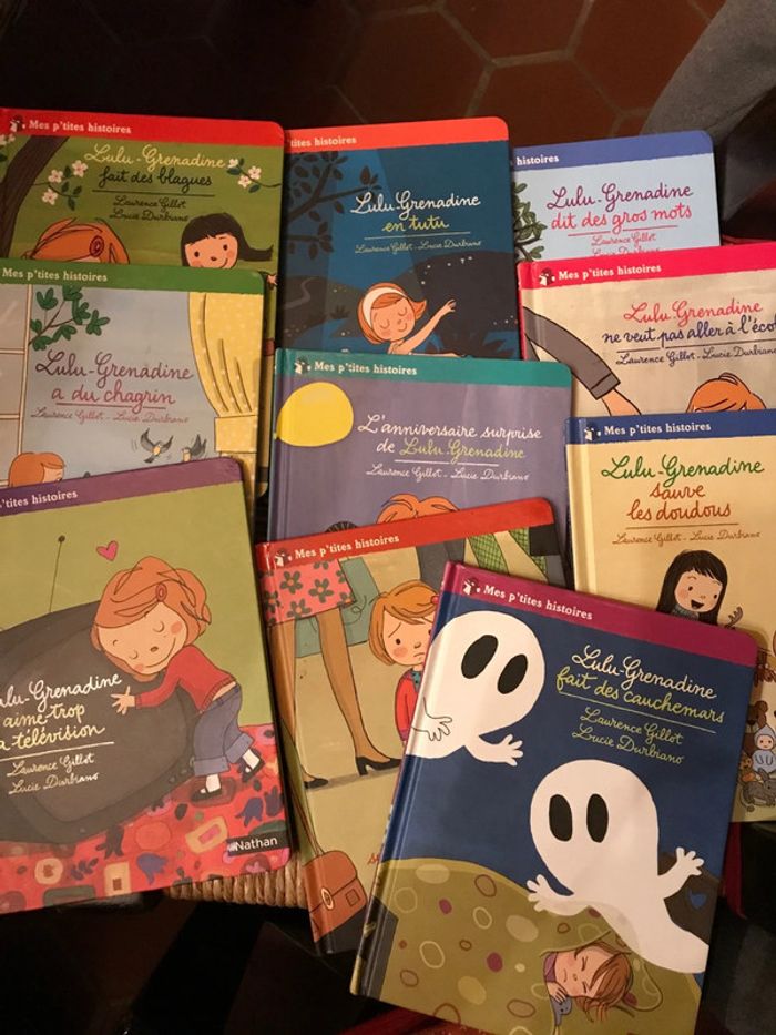 Lot 10 livres lulu grenadine Laurence gillot