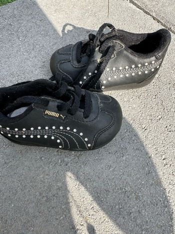 Baskets noir à strass Puma
