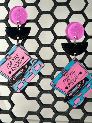 Boucles d'oreilles - Disques nostalgiques