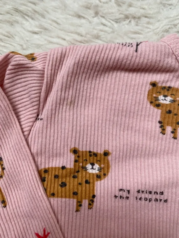 Pyjama rose Léopard 18m Kiabi - photo numéro 4